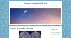 Desktop Screenshot of heavenlymessagesbymelissa.com