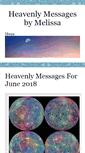 Mobile Screenshot of heavenlymessagesbymelissa.com