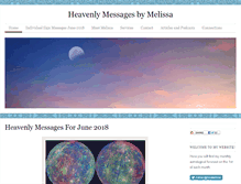 Tablet Screenshot of heavenlymessagesbymelissa.com